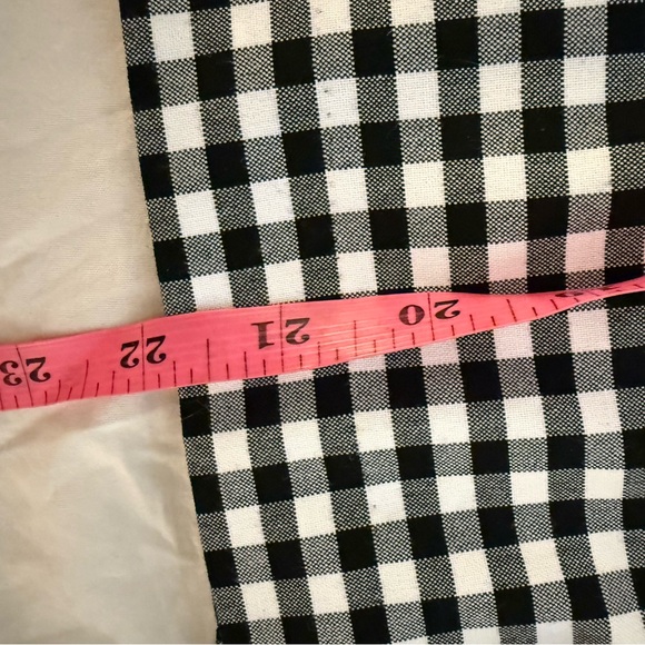 5 for $25!! NWT Cynthia Rowley B&W Checked Gingham A-Line Belted Skirt Size 14 - Picture 6 of 10